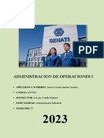 Trabajo Del Curso Administracion de Operaciones I