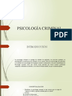 PSICOLOGìA CRIMINAL