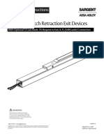 SARGENT Exit Device 80 Series TL 53 - 55 - 56 Installation Instructions