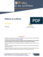 Philo T. Nature Et Culturet - Fiche de Synthese