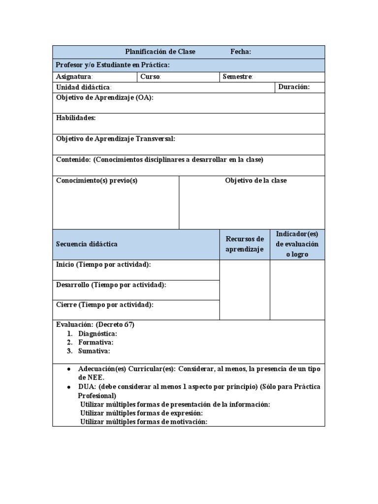 Formato Planificación OAT PDF