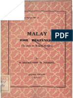 Malay For Beginners (In Jawi Roman Scripts) (H. Shamsuddin M. Joonoos)