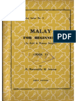 Malay For Beginners (In Jawi Roman Scripts) - Book 2 (H. Shamsuddin M. Joonoos)