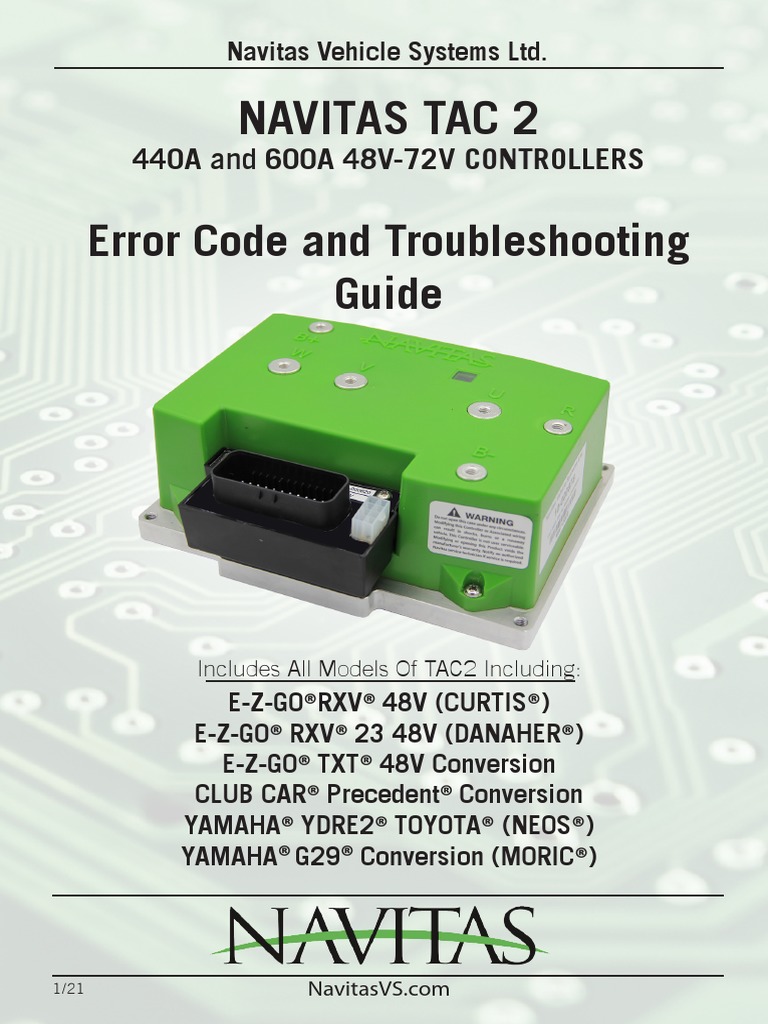Navitas AC TAC2 Error Code and Troubleshooting | PDF | Battery Charger ...