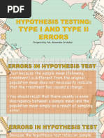 (L3.2) - Hypothesis Testing - Type I and Type II Error