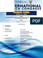 Graduate School Programme 3rd International Congress 1