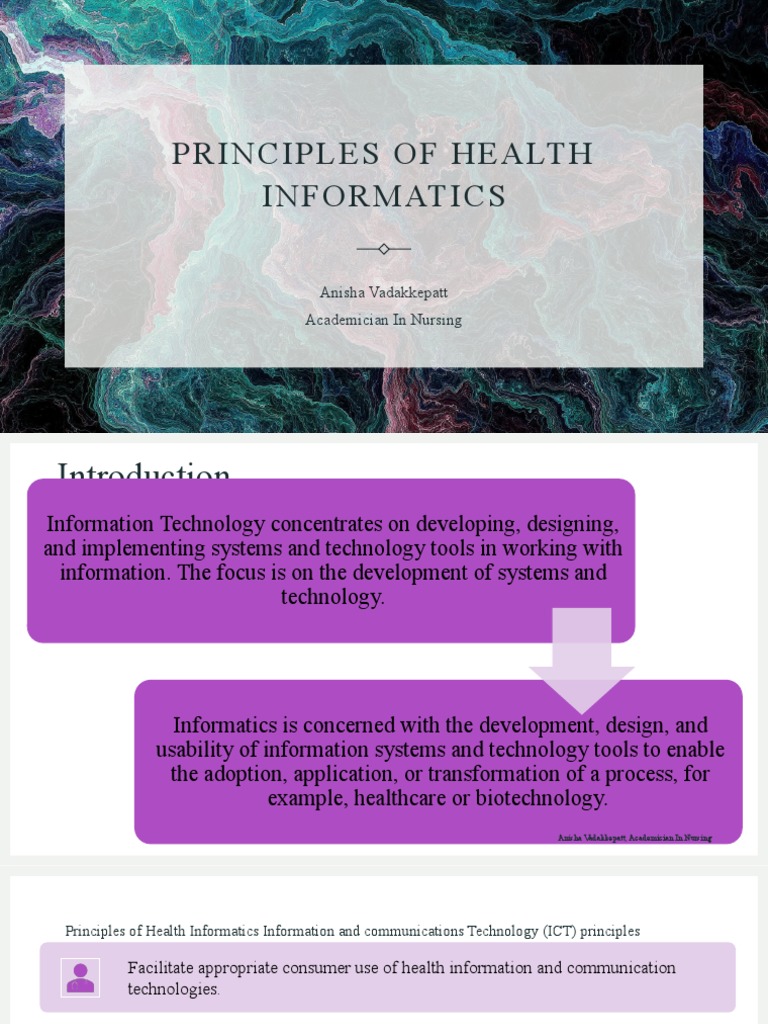 Principles of Health Informatics Overview | PDF | Health Informatics ...
