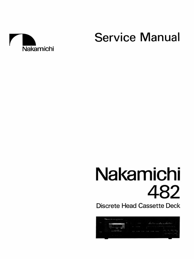 Nakamichi 482 SM | PDF