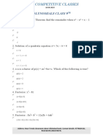 Polynomials Class 9TH