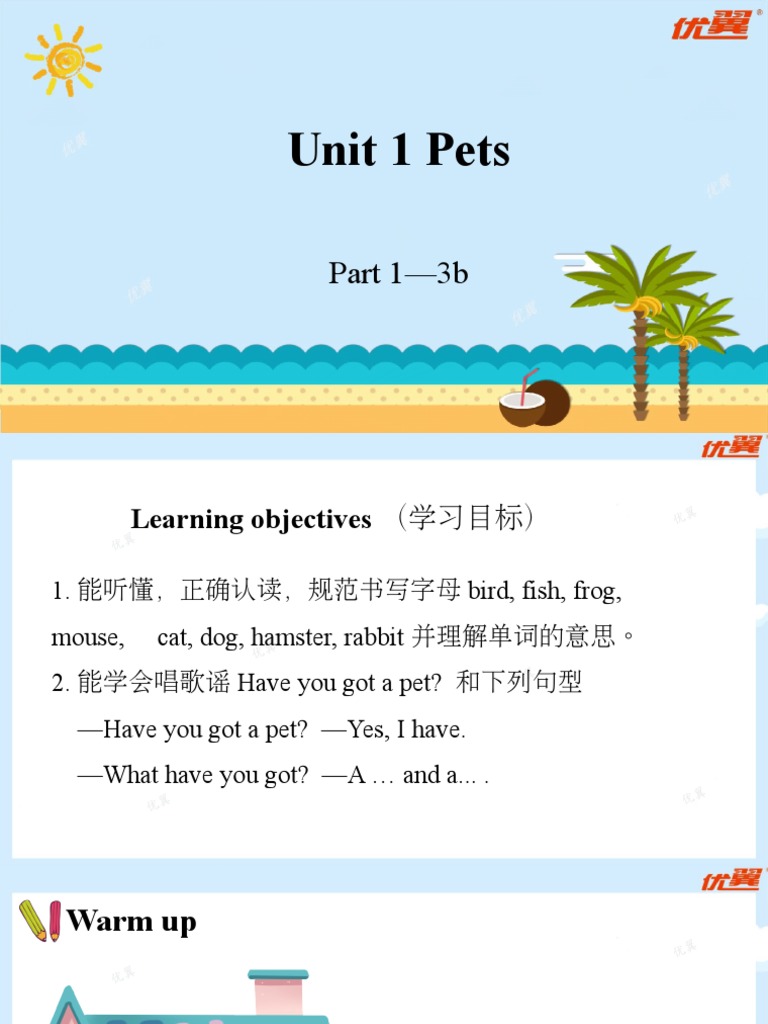 Unit 1 Pets Part 1 3b Pdf