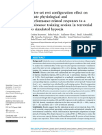 Inter-Set Rest Configuration Effect On Acute Physi