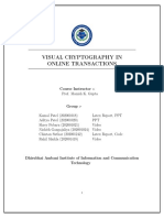 Visual Cryptography in Online Transactions
