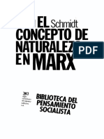Schmidt El Concepto de Naturaleza en Marx