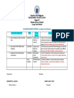 Accomplishment Report As Subject Coordinator