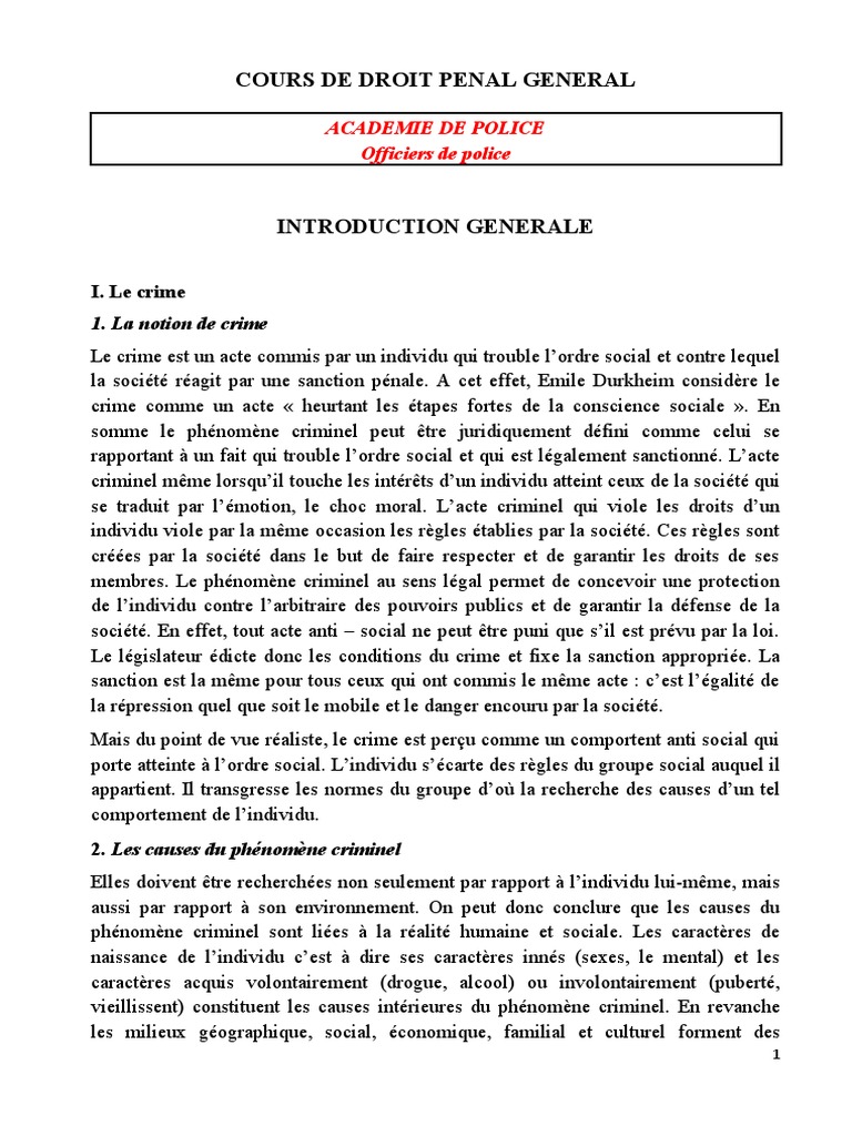 Causes de la criminalité et droit pénal | PDF | Loi criminelle | Crimes