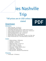 Besties Nashville Trip 2025