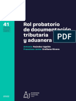 Rol Probatorio Documentacion Aduanera
