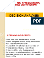 Week 2 and 3 Decision Analysis