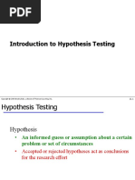 Hypothesis Testing