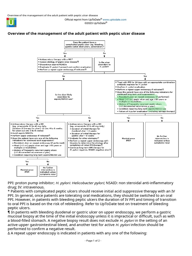 Management Peptic Ulcer Disease | PDF | Self-Improvement