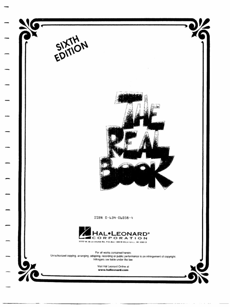 The Real Book Sixth Edition PDF