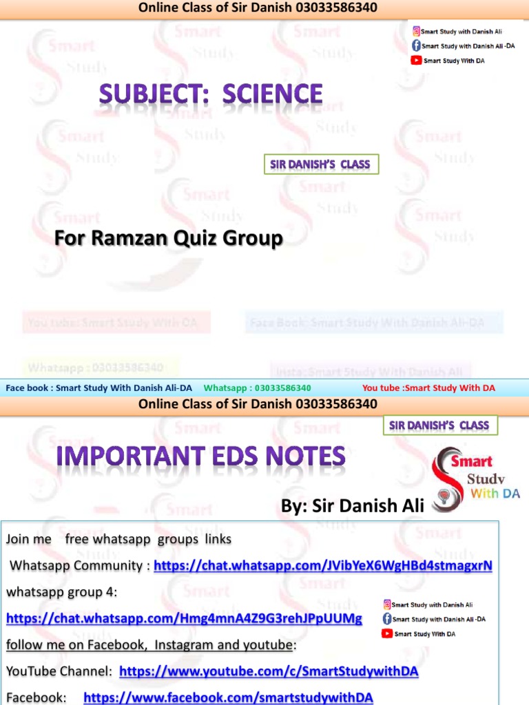 Science Notes by Sir Danish | PDF | Planets | Carbon Dioxide