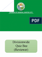Divisionwide Quiz Bee Reviewer