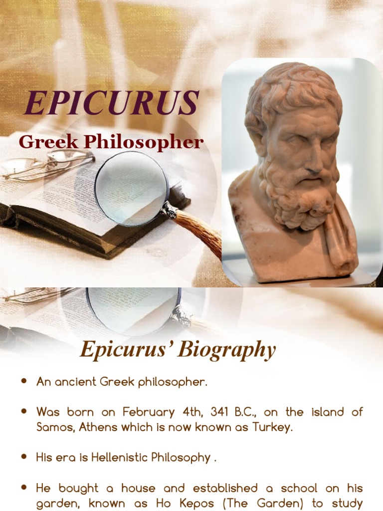 Epicurus: Life and Philosophy Overview | PDF
