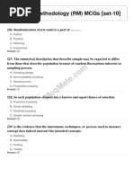 Research Methodology (RM) Solved MCQs (Set-10)