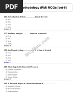 Research Methodology (RM) Solved MCQs (Set-6)