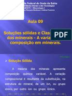 Aula 09 - Soluções Sólidas e Classificação Dos Minerais