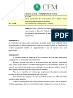 Processo-Consulta CFM #45/2012 - PARECER CFM #19/2018 Interessado: Assunto