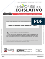 Legislativo: Diário O Cial Do