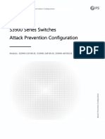 S3900 Series Switches Attack Prevention Configuration