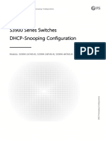 S3900 Series Switches DHCP-Snooping Configuration