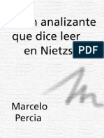 Percia, Marcelo - Un Analizante Que Dice Leer en Nietzsche