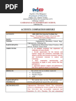 Accomplishment Report On Mathematics 2022