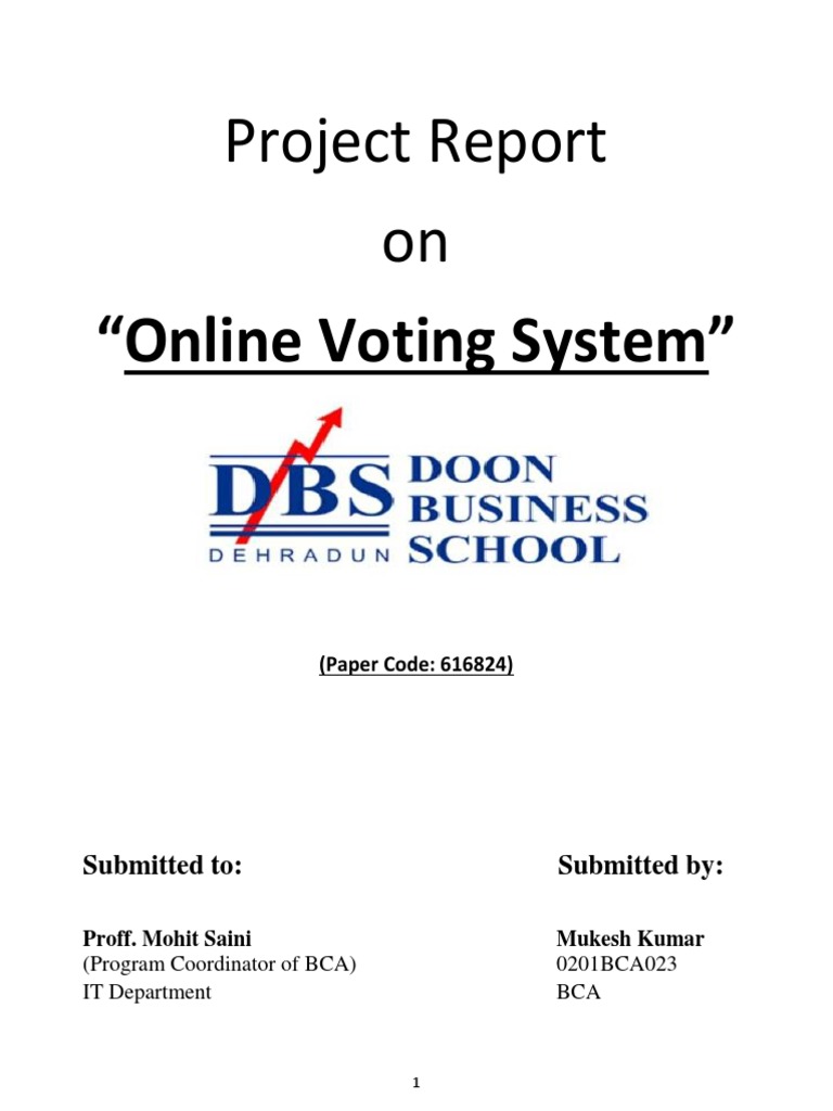 Final Year Project | PDF | Software Testing | Voting