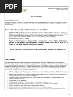 Custom Bid Undertaking for GeM | PDF