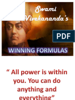 Winning Formulas of Swami Vivekanandarsquos