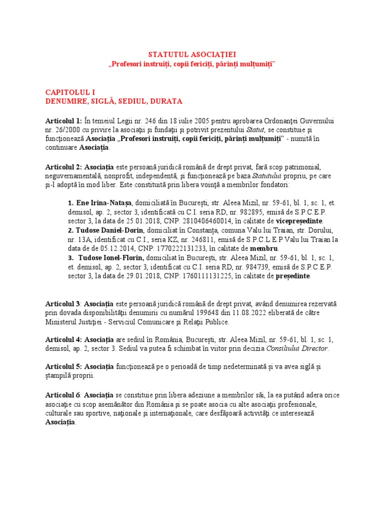 Statut | PDF