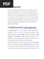 Download Case Study of Undifferentiated Schizophrenia by Abegail P Flores SN65649044 doc pdf