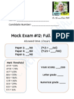 Mock #12 - Full Exam