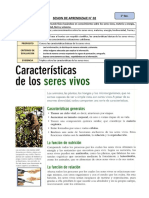 Caracteristicas de Los Seres Vivos - 1° Sec