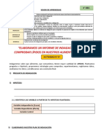 Identificacion de Lipidos en Los Alimentos - 4° Sec