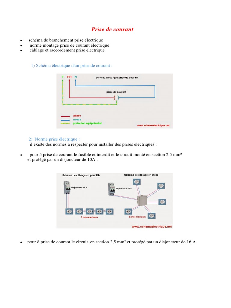 Comment installer une prise de courant sur un circuit va-et-vient