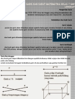 Materi Pengertian Garis Dan Sudut Matematika Kelas 7