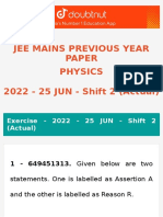 Jee Mains Previous Year Paper Class 12 Physics 2022 25 Jun Shift 2 Actual Doubtnut English Medium 2023 Web 3