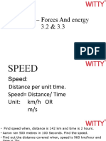 3.2 Speed and 3.3 Describing Movements