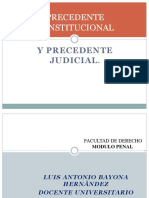 1.3. Precedente Constitucional y Precedente Judicial.